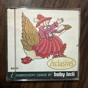 Baby Lock Embroidery Design Card No 24 Bernina Brother + More Vtg 1996